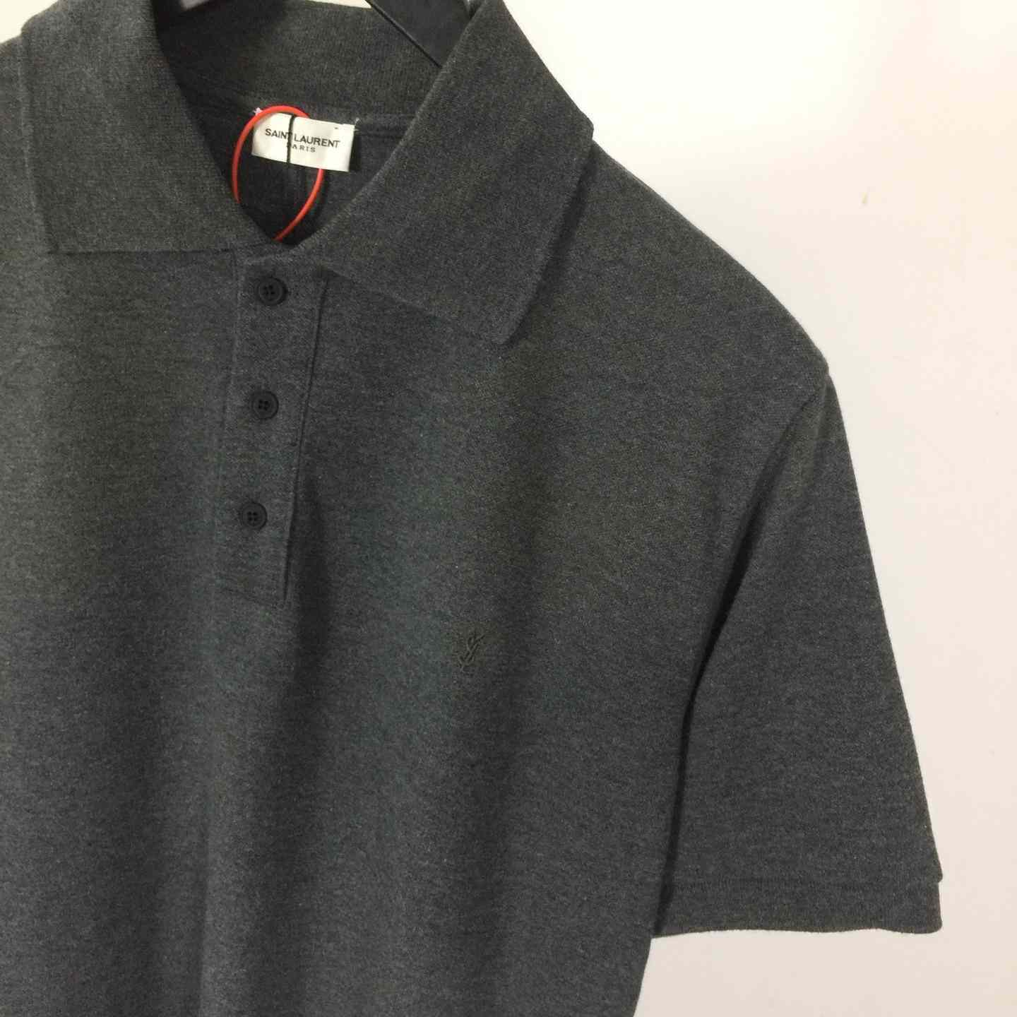 Saint Laurent Wool Knit Polo Top  - DopestKickz