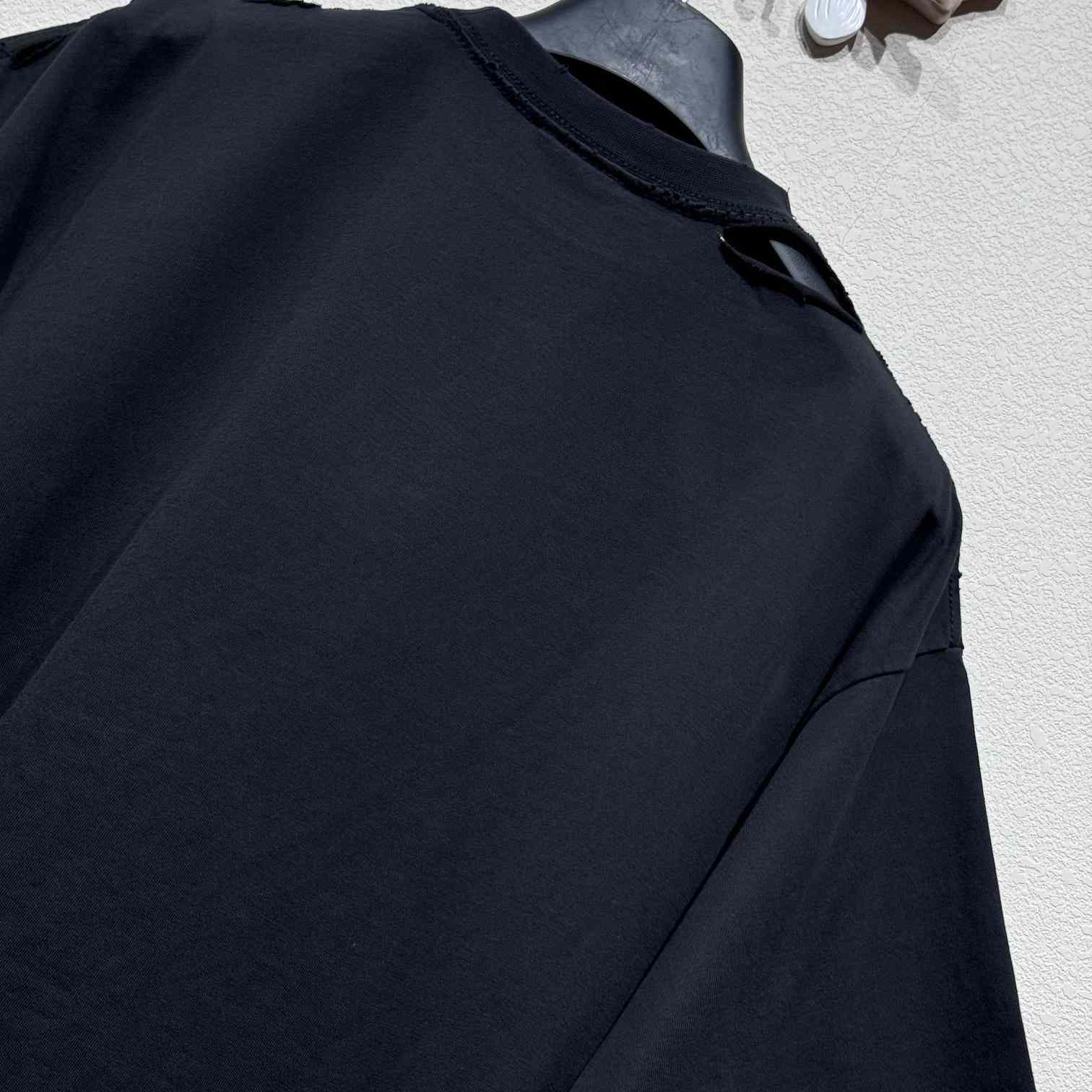Balenciaga Optical T-Shirt Oversized In Washed Black - DopestKickz