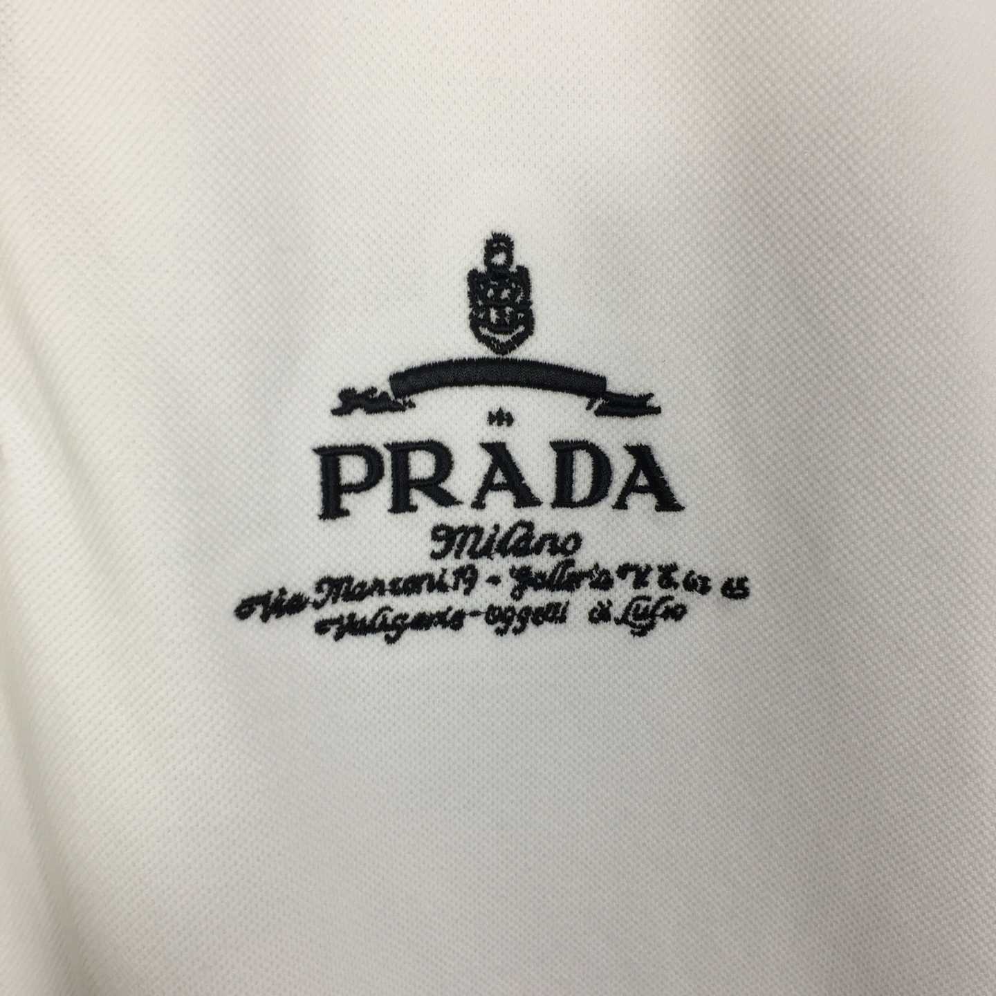 Prada Short-sleeved Piqué Polo Shirt - DopestKickz