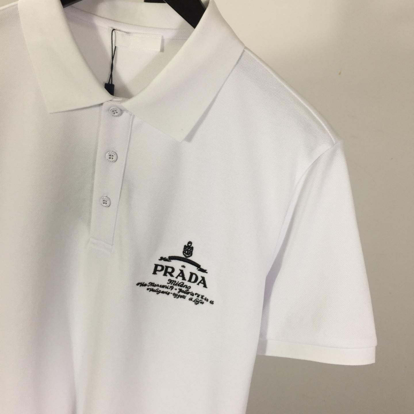 Prada Short-sleeved Piqué Polo Shirt - DopestKickz