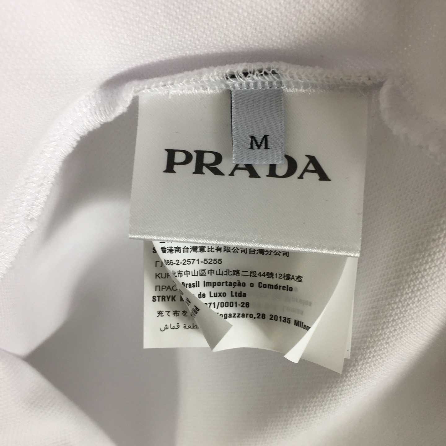 Prada Short-sleeved Piqué Polo Shirt - DopestKickz
