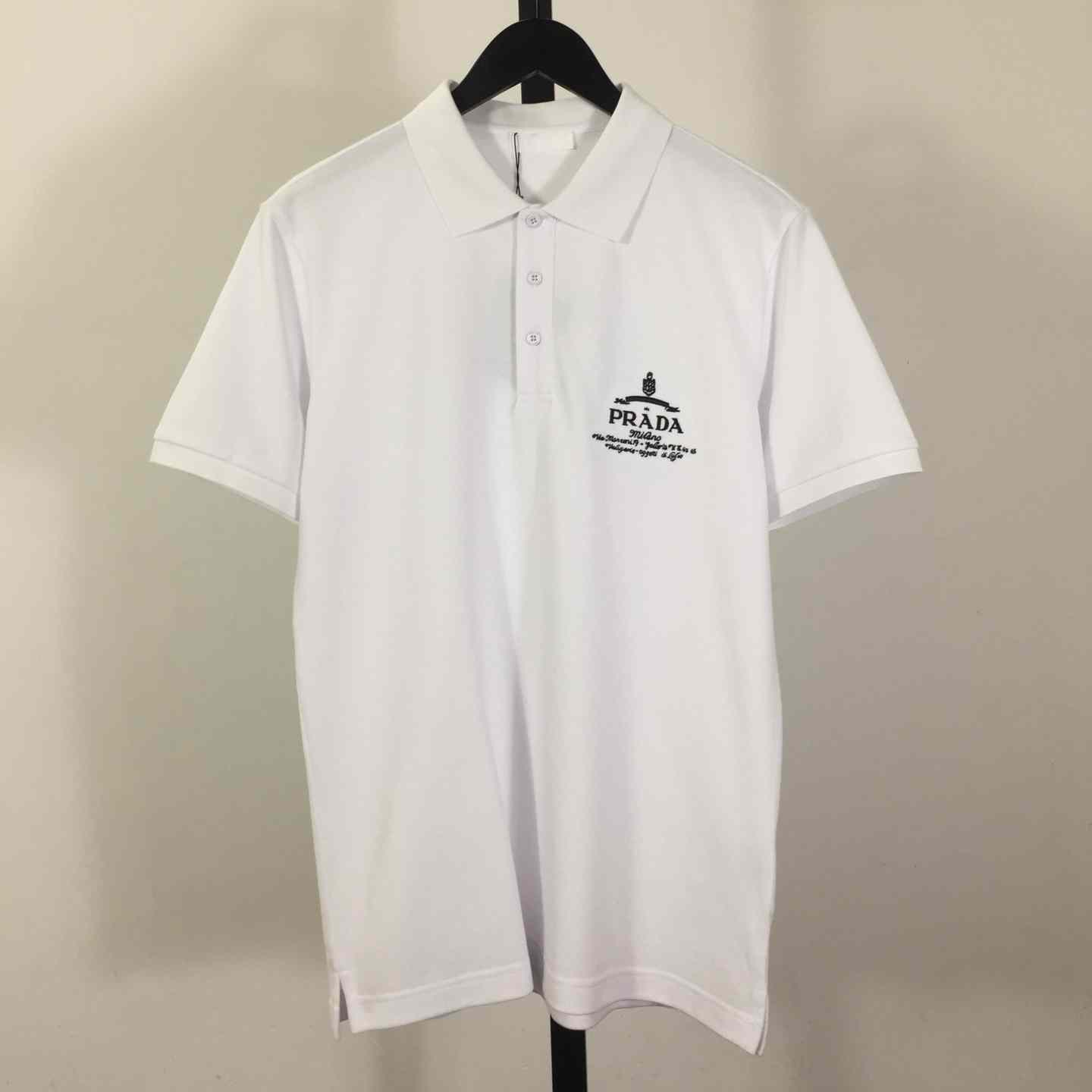Prada Short-sleeved Piqué Polo Shirt - DopestKickz