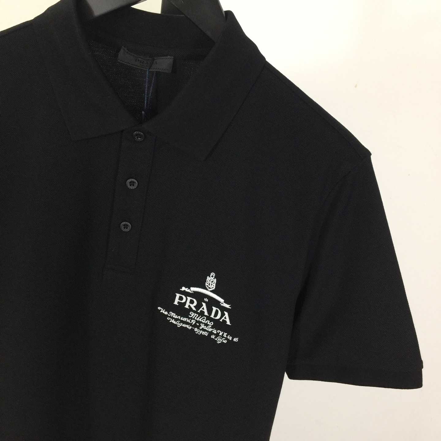 Prada Short-sleeved Piqué Polo Shirt - DopestKickz