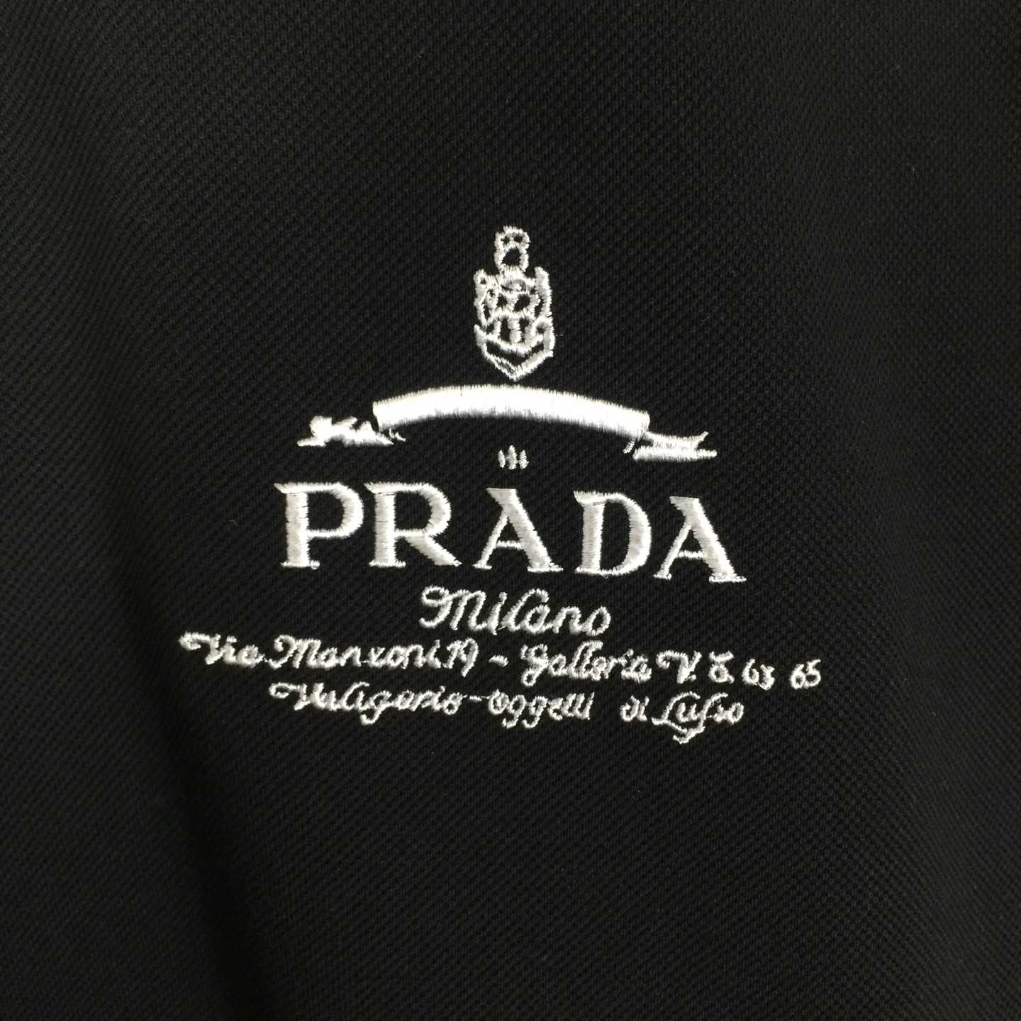 Prada Short-sleeved Piqué Polo Shirt - DopestKickz