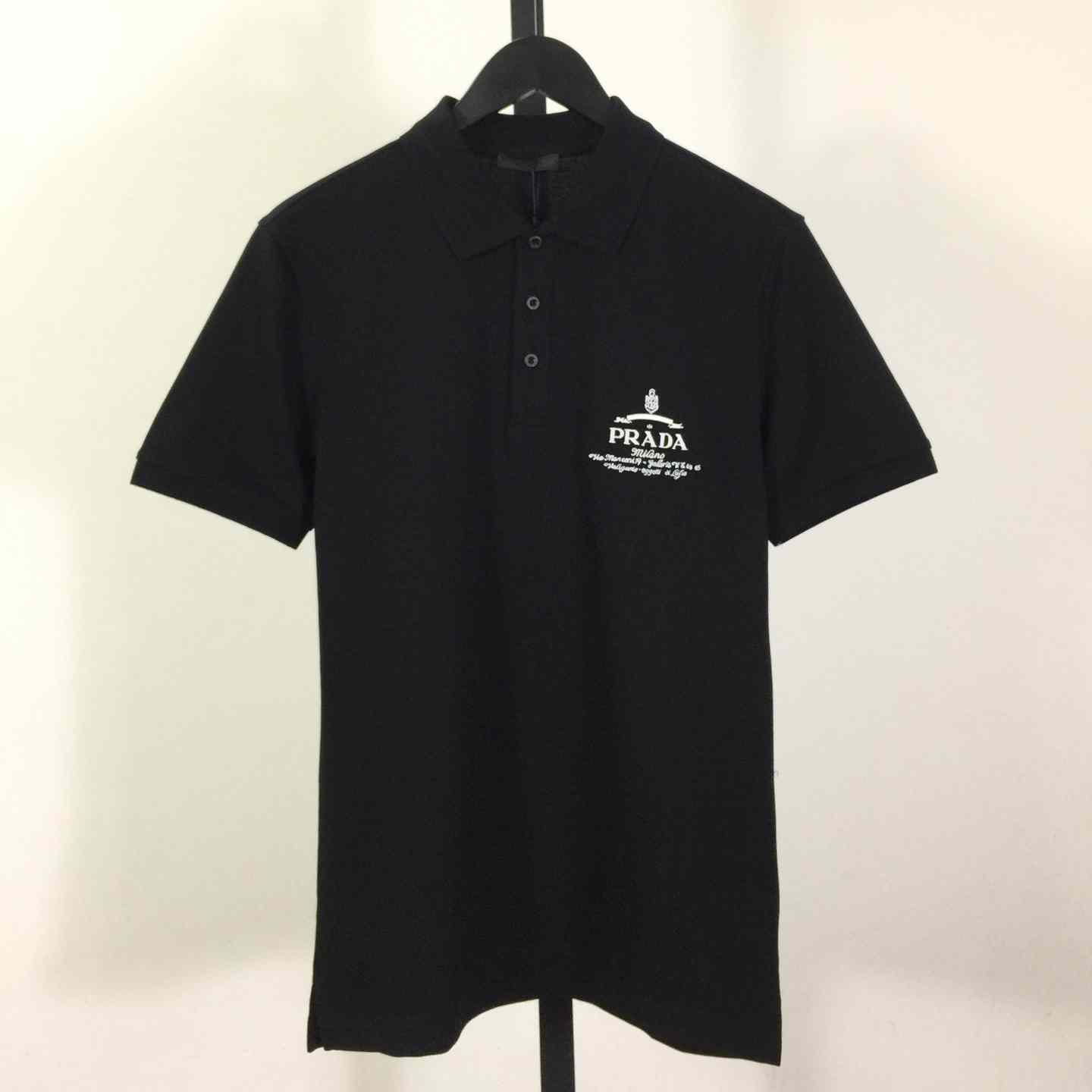Prada Short-sleeved Piqué Polo Shirt - DopestKickz