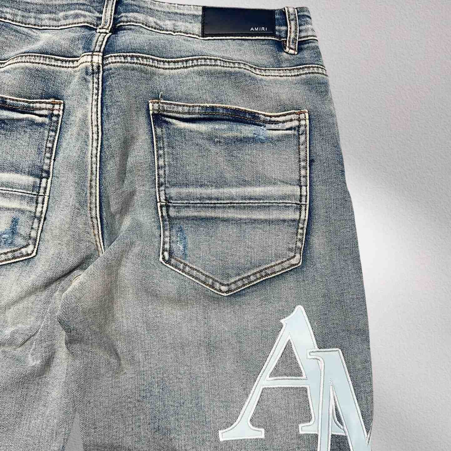 Amiri Denim Shorts     8005 - DopestKickz
