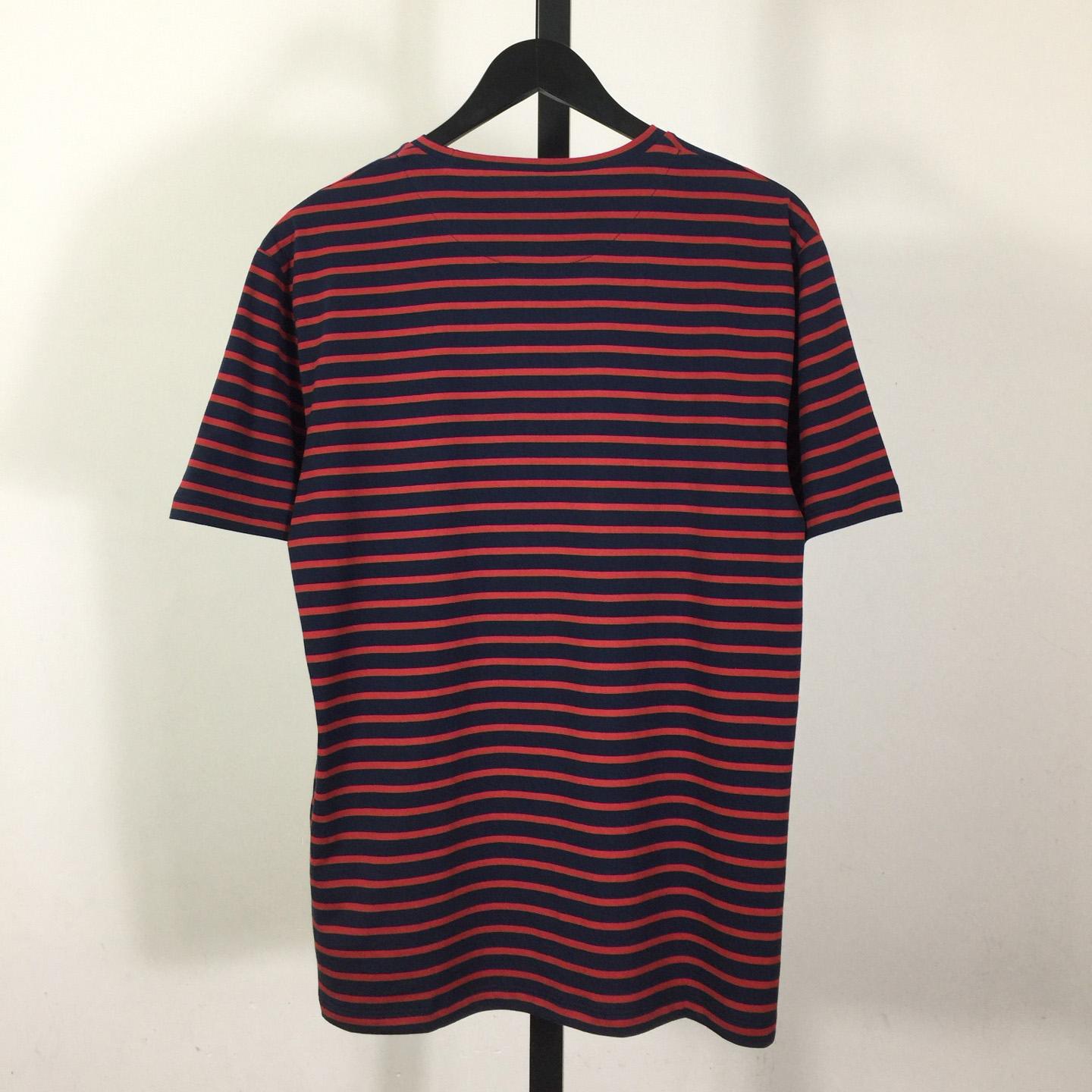 Prada Striped Cotton T-shirt  - DopestKickz