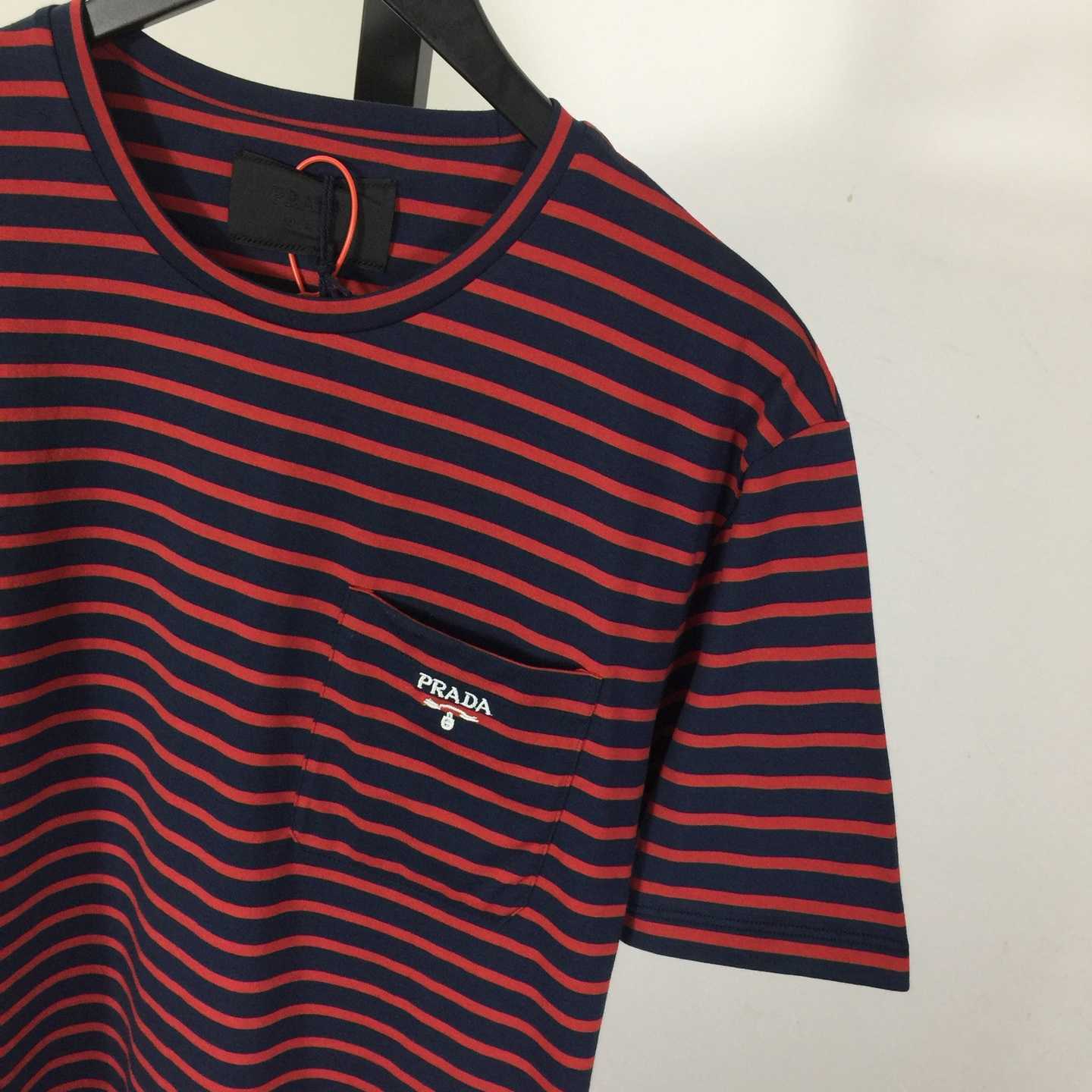 Prada Striped Cotton T-shirt  - DopestKickz