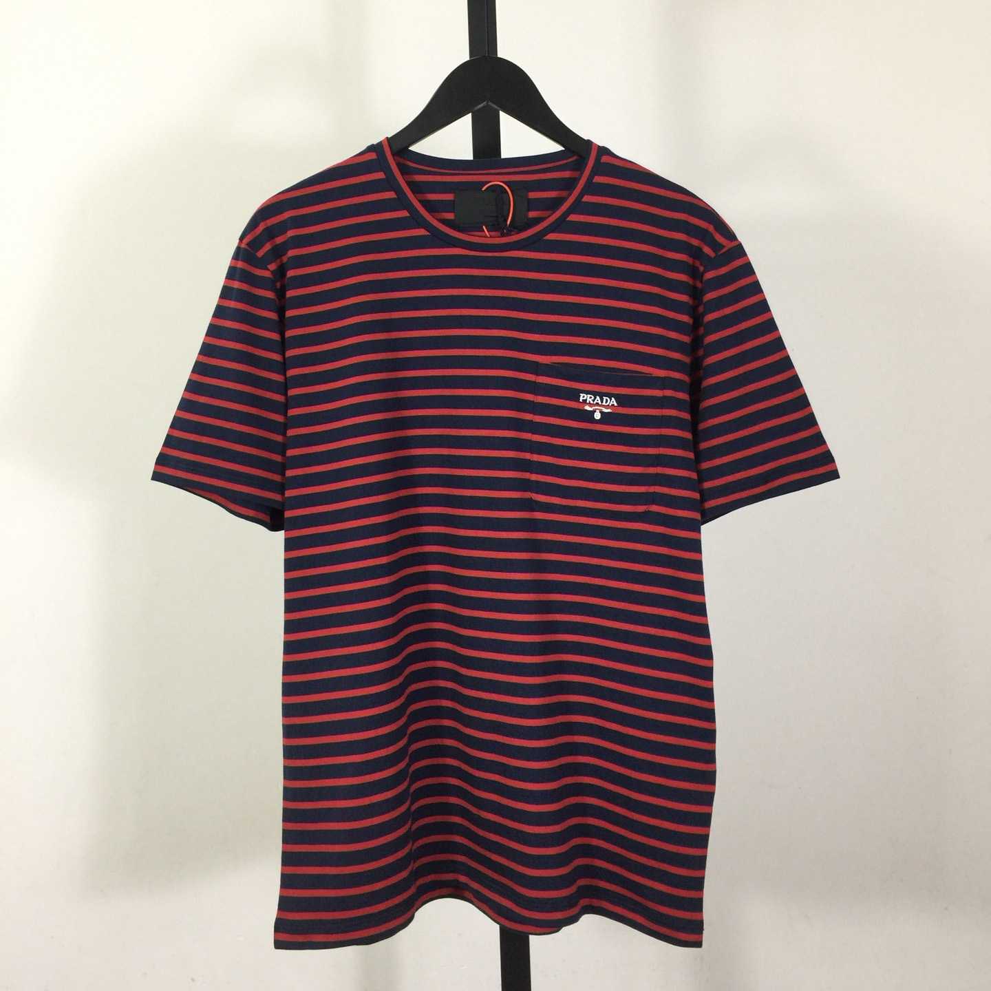 Prada Striped Cotton T-shirt  - DopestKickz