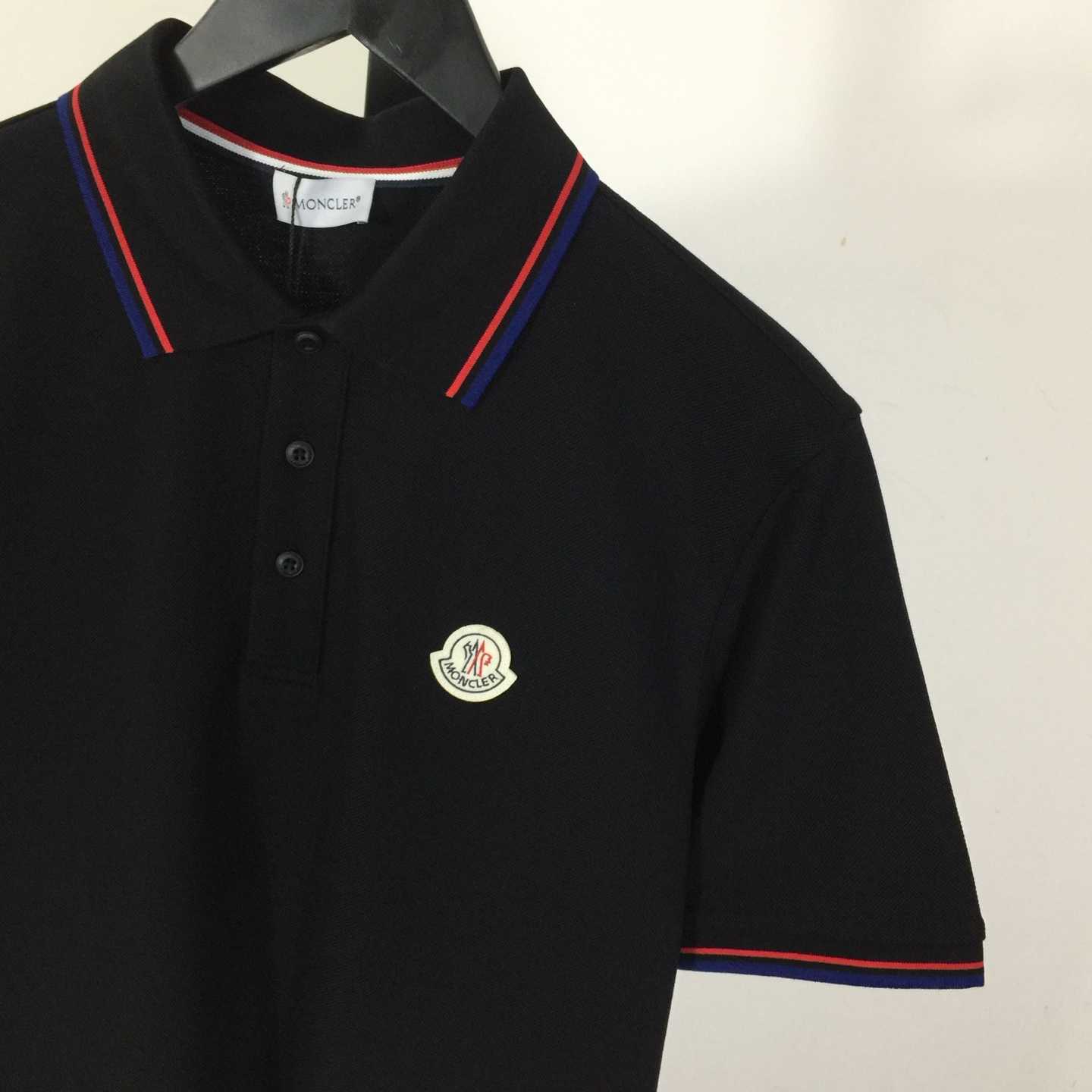 Moncler Logo Cotton Polo Shirt - DopestKickz