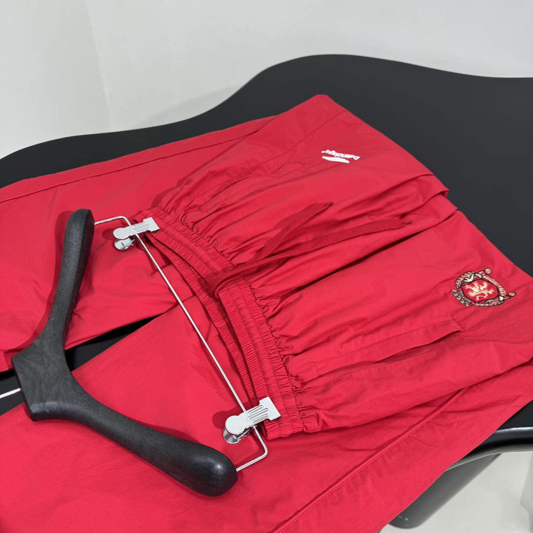 Balenciaga Paris Soccer Tracksuit Pant In Red - DopestKickz