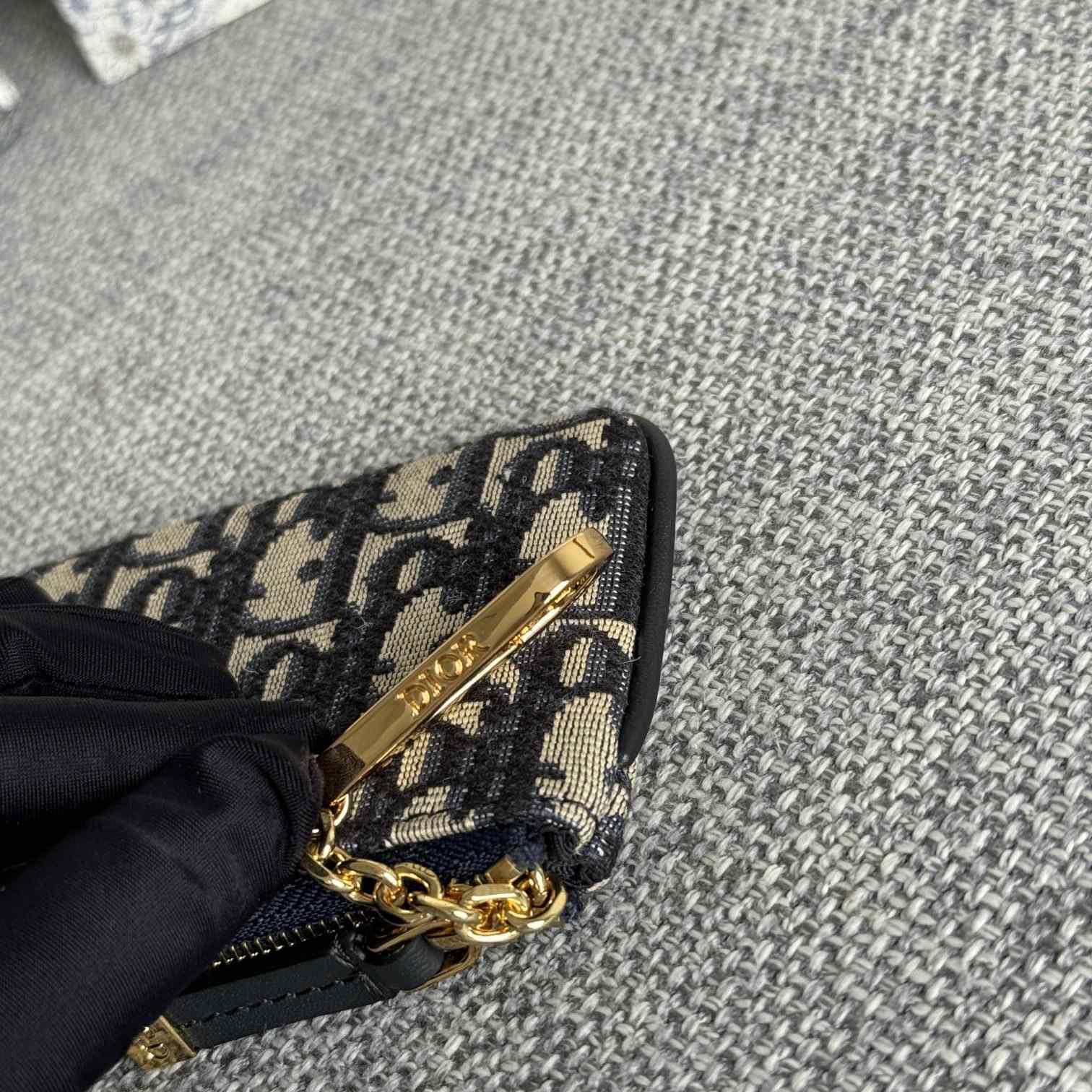 Dior 30 Montaigne Glycine Zipped Key Case (14.5*7.6cm) - DopestKickz
