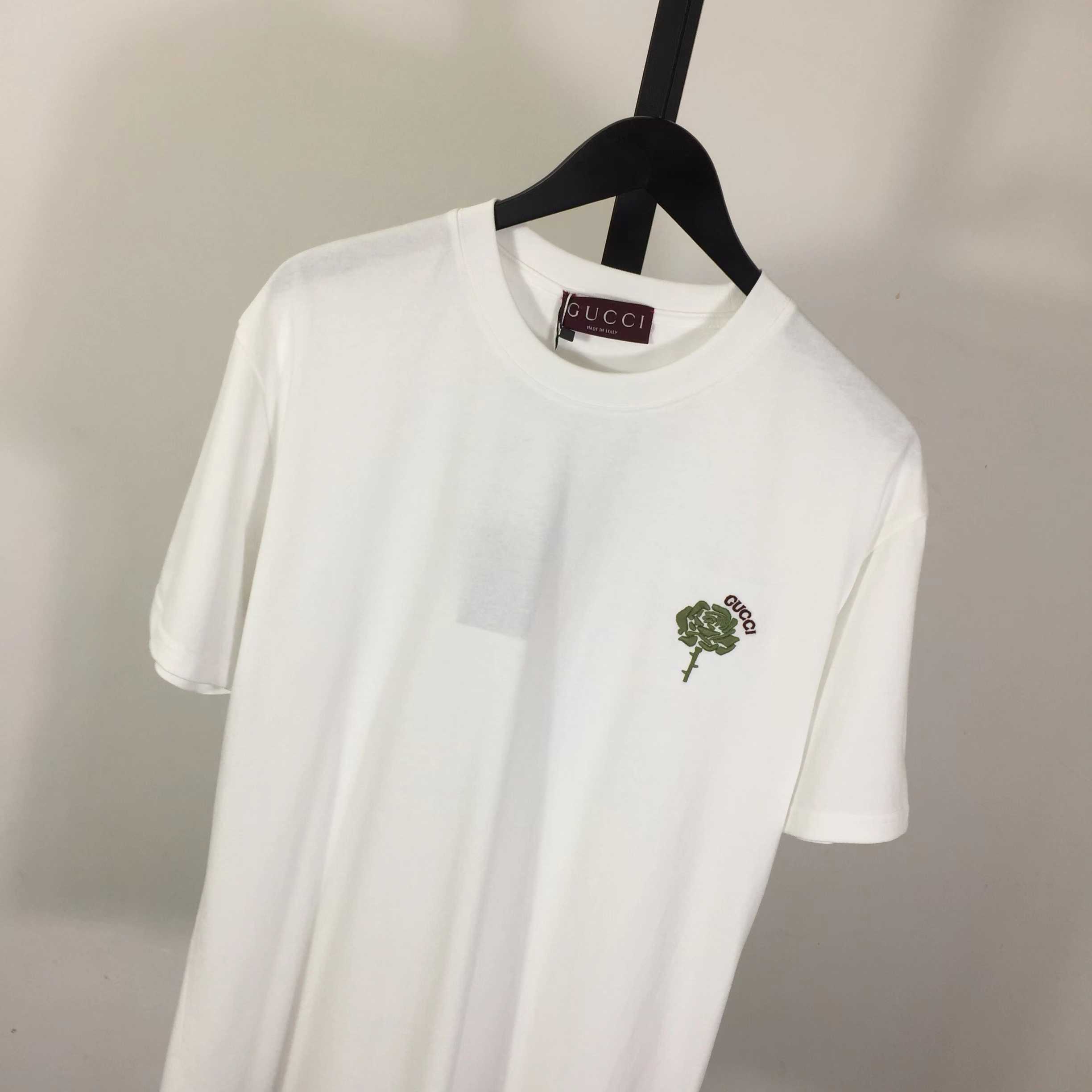 Gucci Cotton Jersey T-shirt With Embroidery - DopestKickz