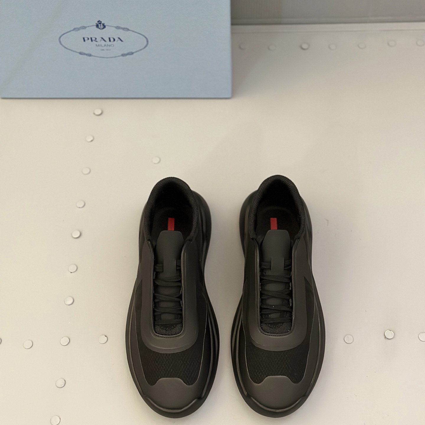 Prada America's Cup Re-Nylon And Bike Fabric Sneakers - DopestKickz