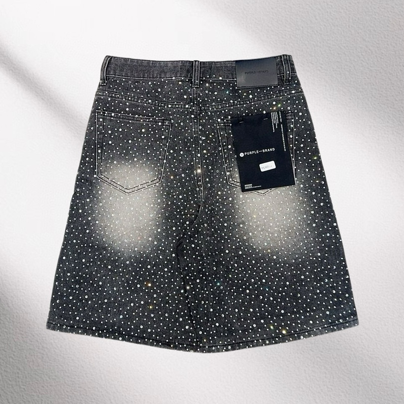 Purple-Brand Denim Shorts    6039 - DopestKickz