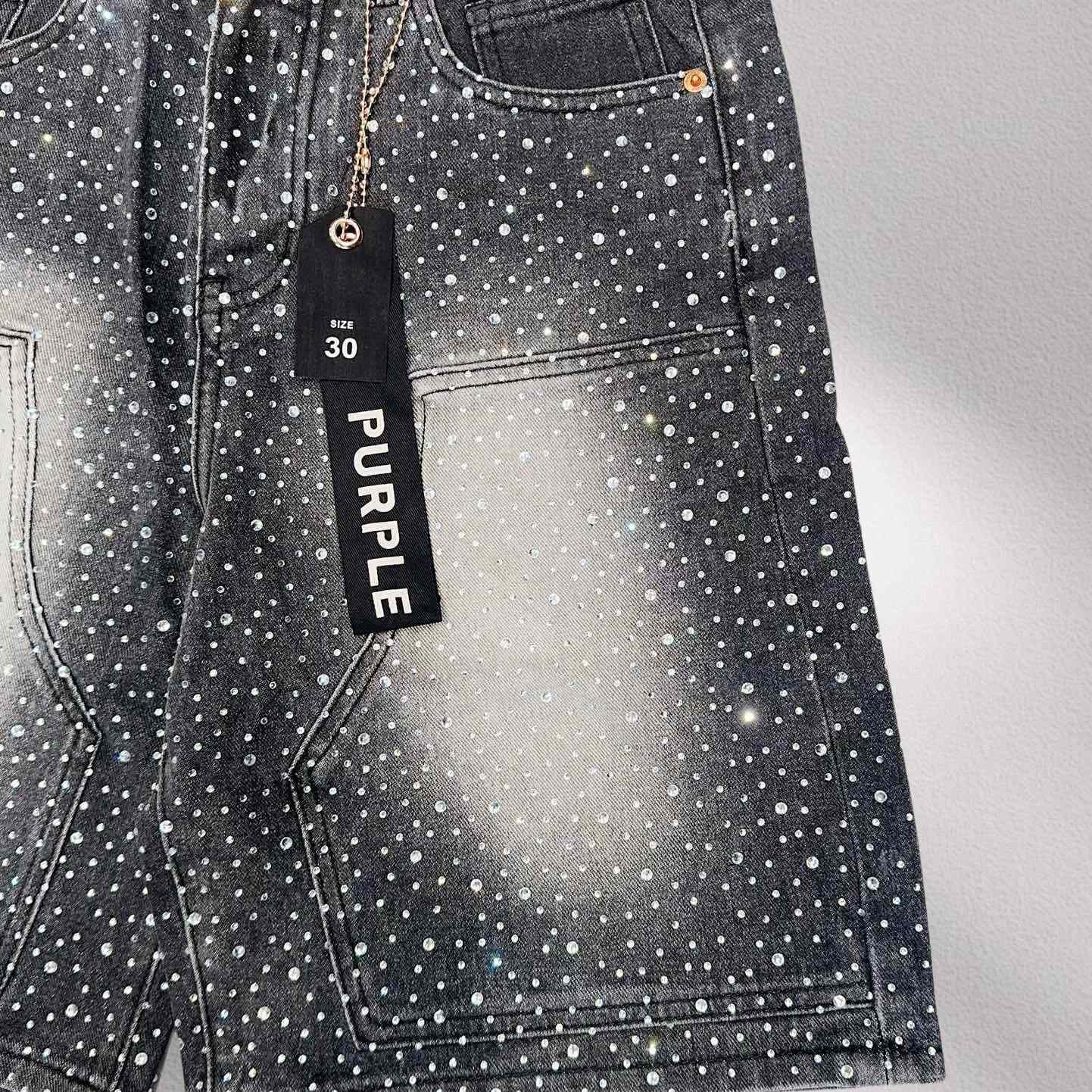 Purple-Brand Denim Shorts    6039 - DopestKickz