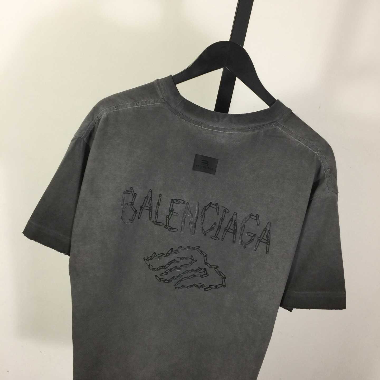 Balenciaga Cotton T-Shirt     - DopestKickz