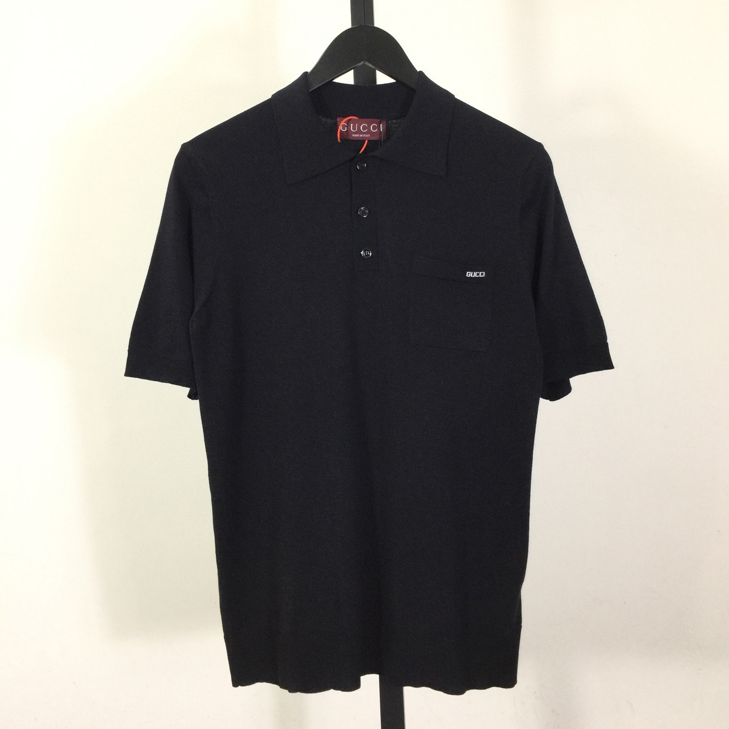 Gucci Fine Wool Knit Polo Top With Intarsia  - DopestKickz