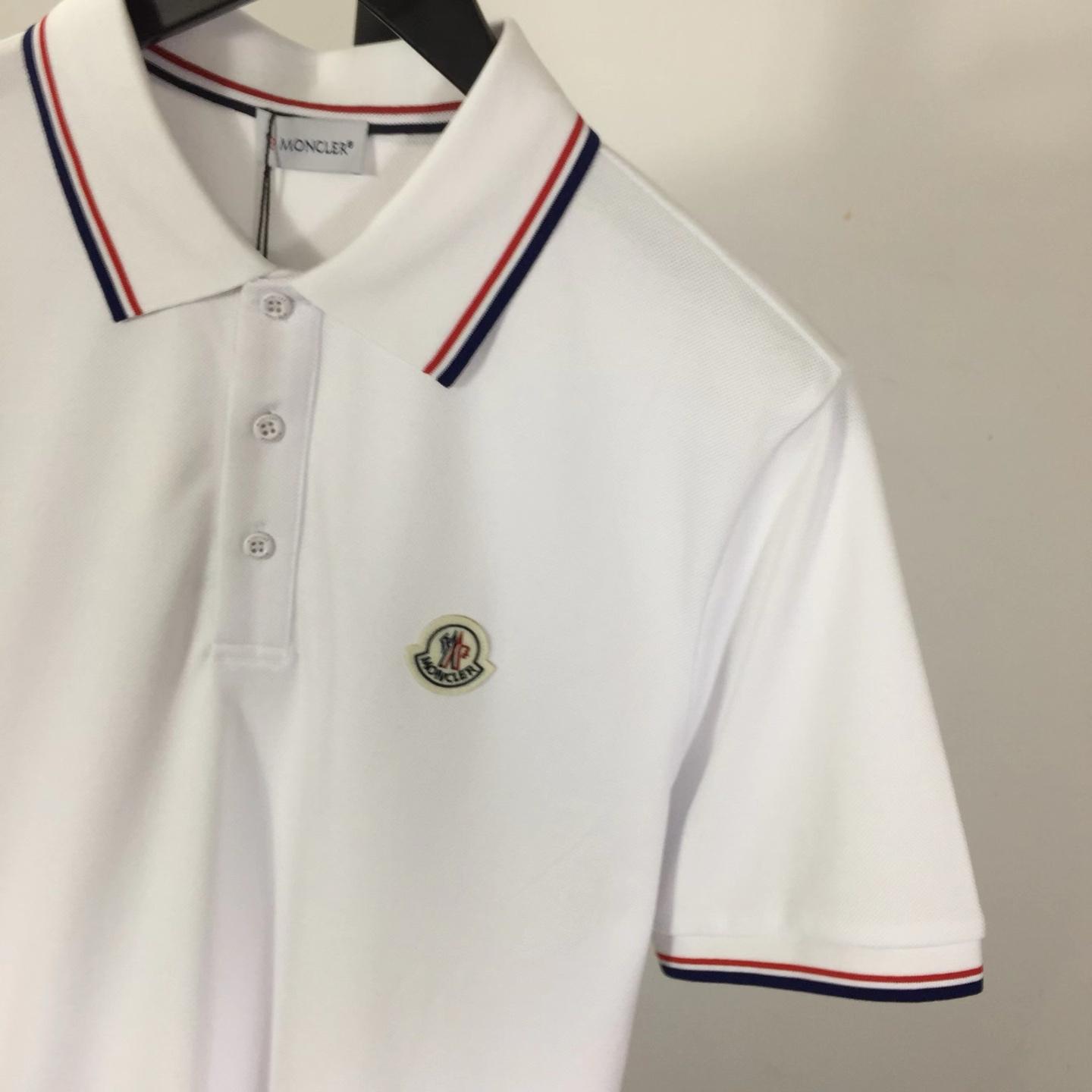 Moncler Logo Cotton Polo Shirt - DopestKickz