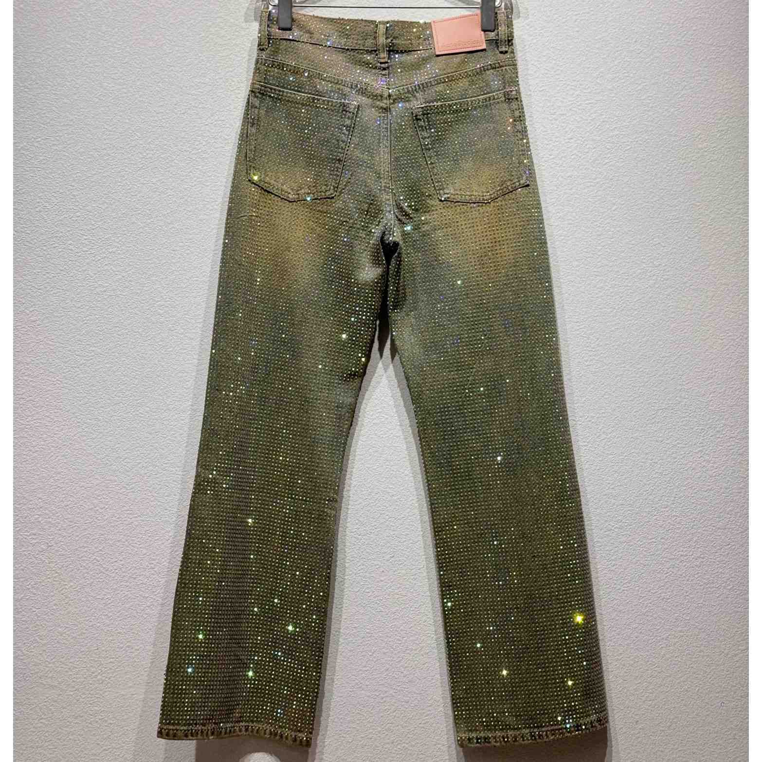 Acne Studios Loose Fit Crystal Studs Jeans - DopestKickz