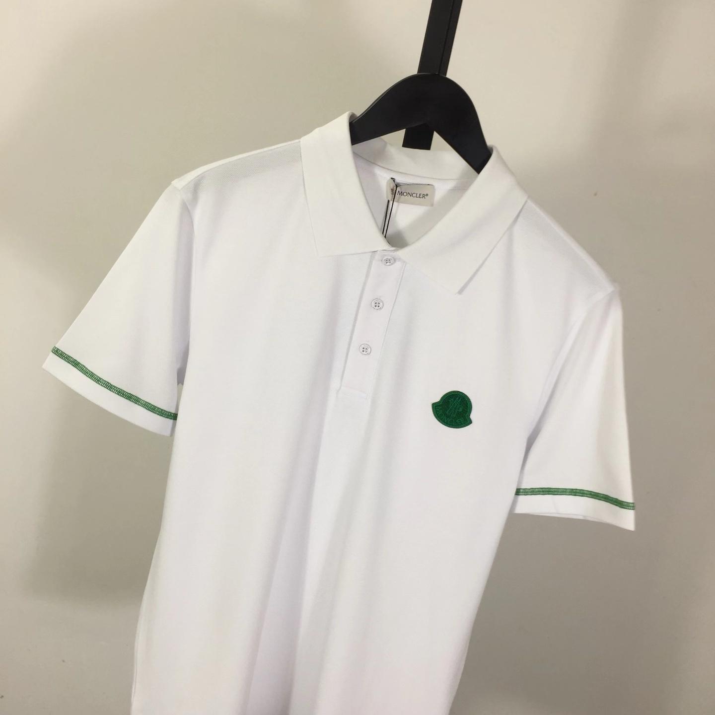 Moncler logo-patch Cotton Polo Shirt - DopestKickz