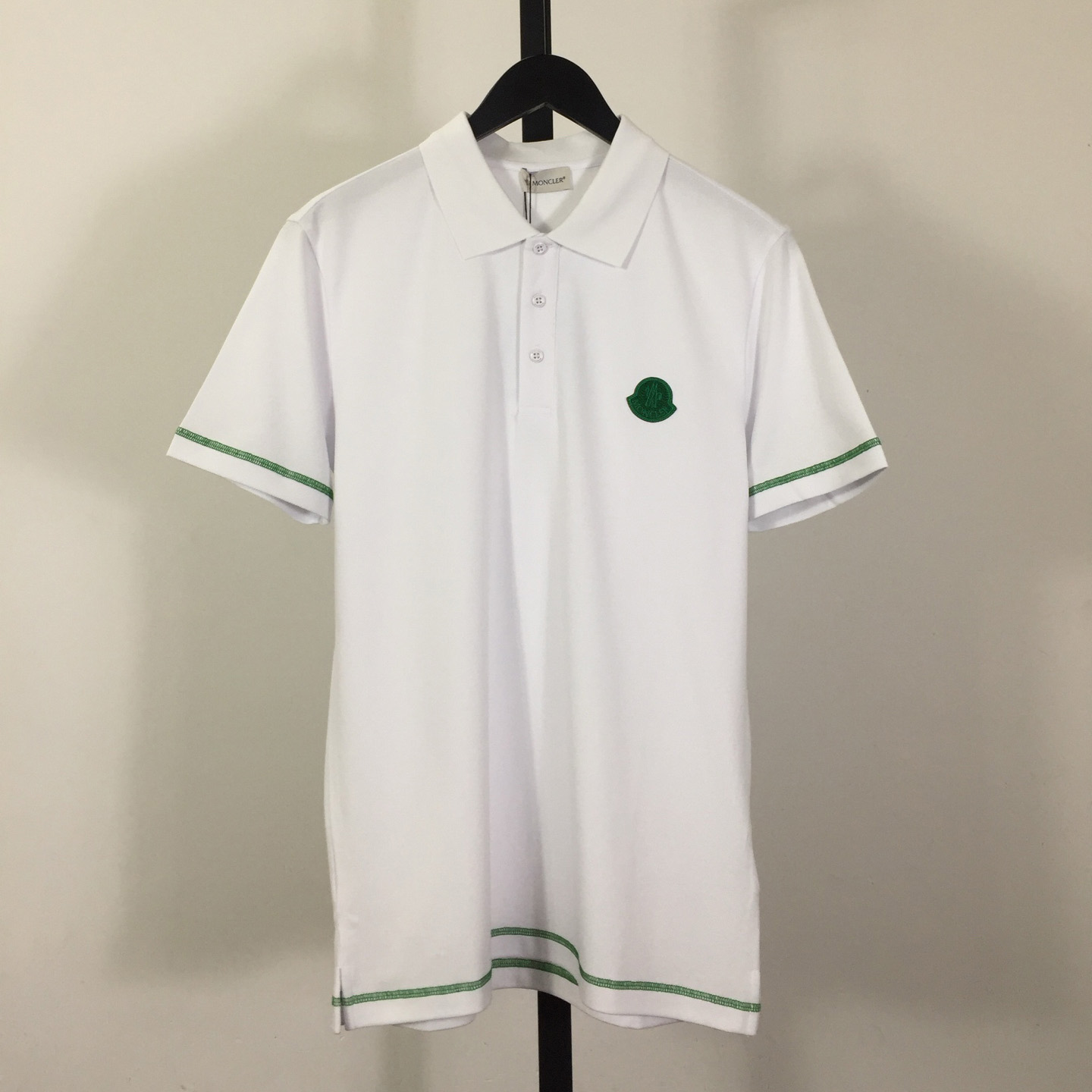 Moncler logo-patch Cotton Polo Shirt - DopestKickz