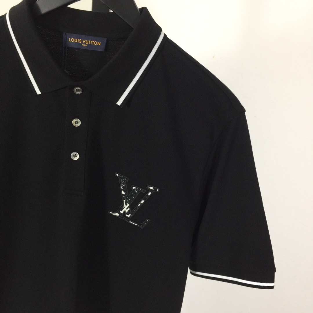 Louis Vuitton Short-Sleeved Cotton Polo Shirt    - DopestKickz