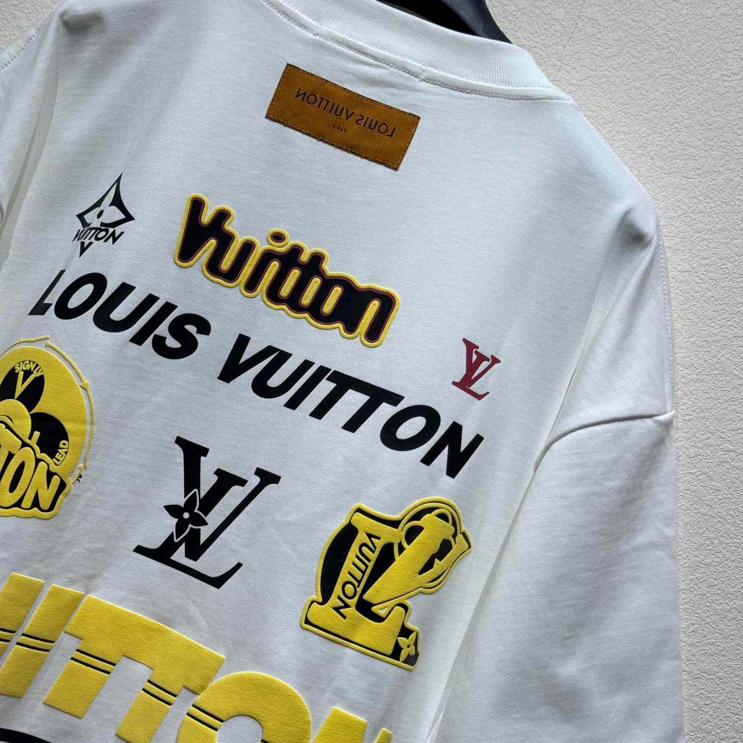 Louis Vuitton Short-Sleeved Cotton Crewneck    - DopestKickz