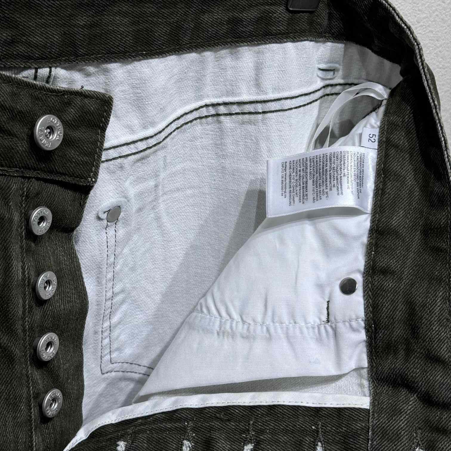 Bottega Veneta Turned Up Hem Wide-Leg Jeans - DopestKickz