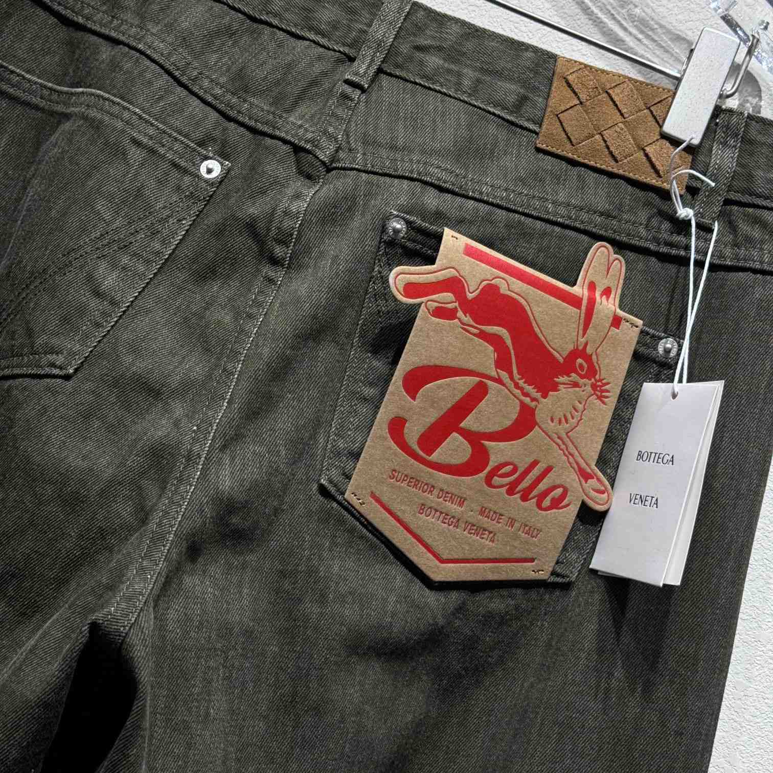 Bottega Veneta Turned Up Hem Wide-Leg Jeans - DopestKickz