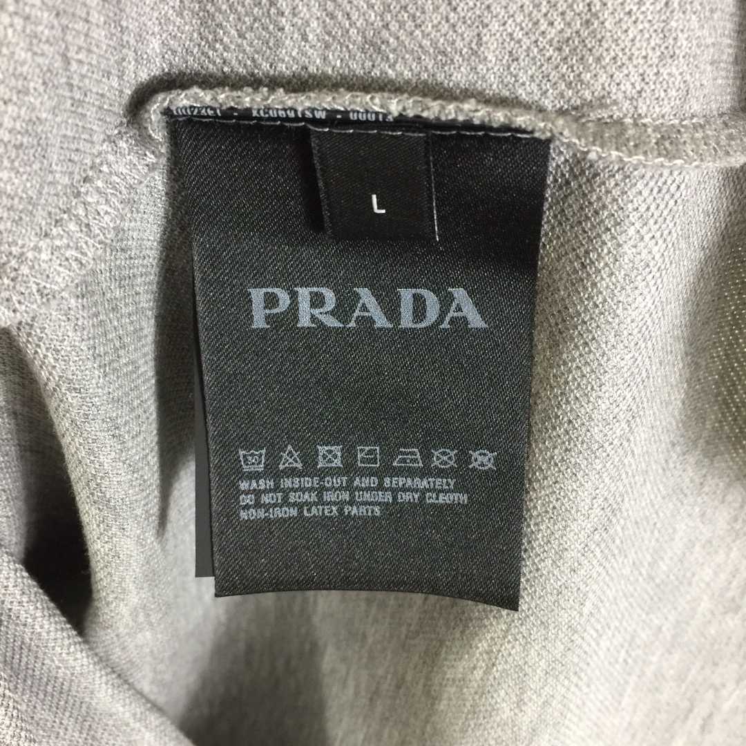 Prada Logo Cotton Polo Shirt - DopestKickz