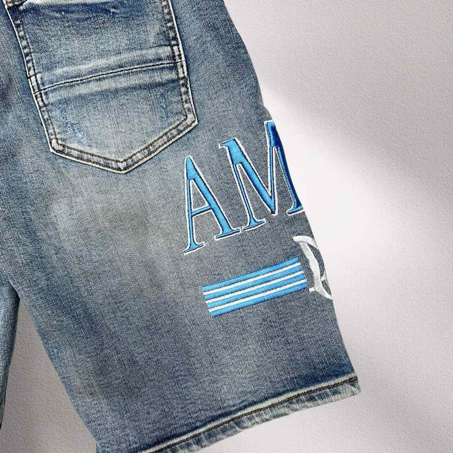 Amiri Denim Shorts     8007 - DopestKickz