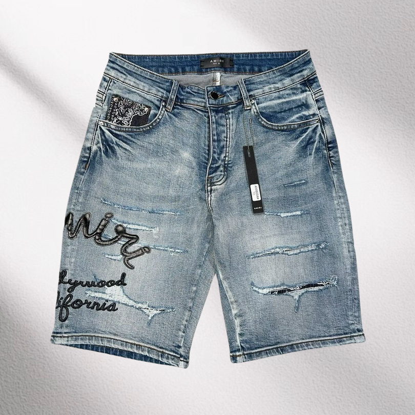 Amiri Denim Shorts     8004 - DopestKickz