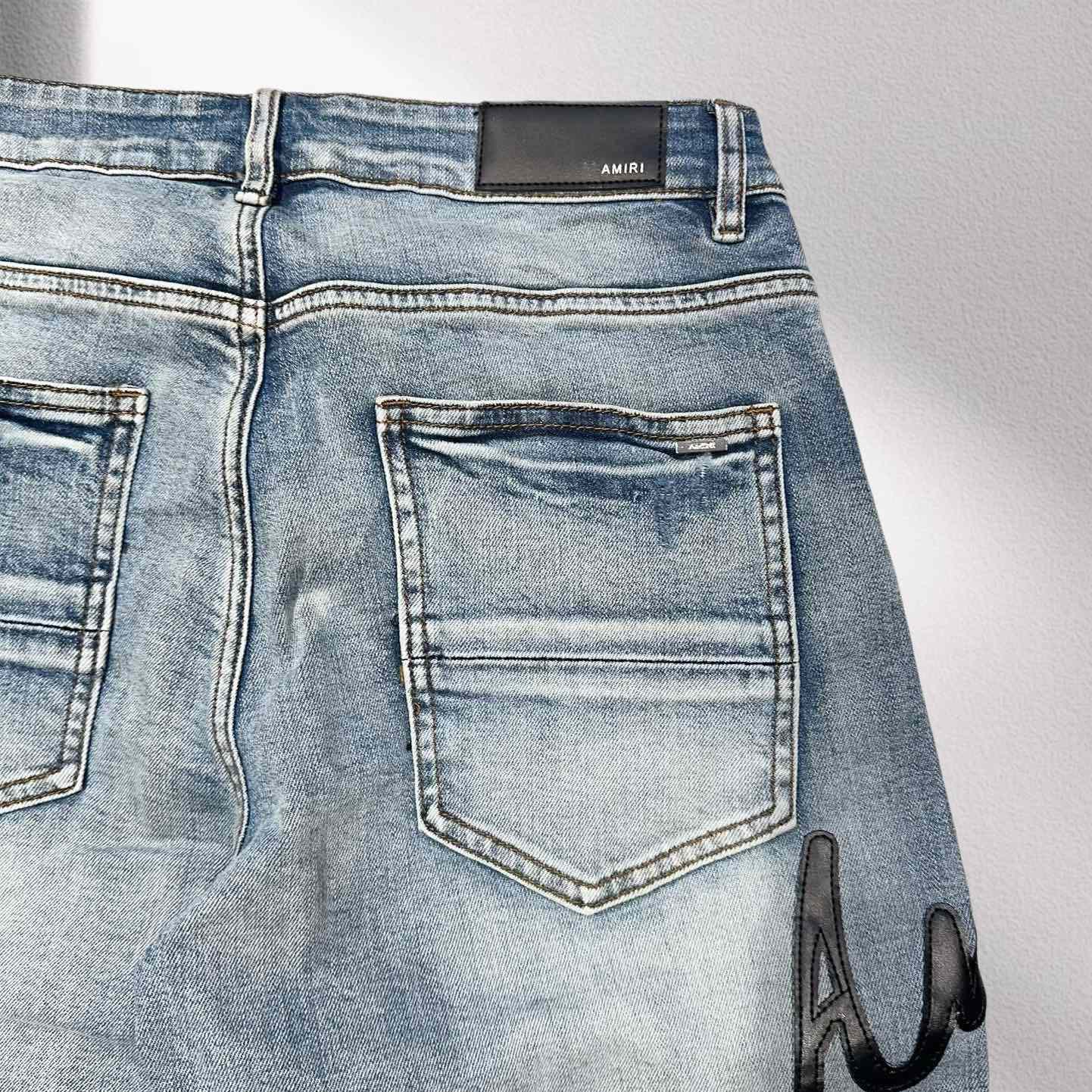 Amiri Denim Shorts     8004 - DopestKickz