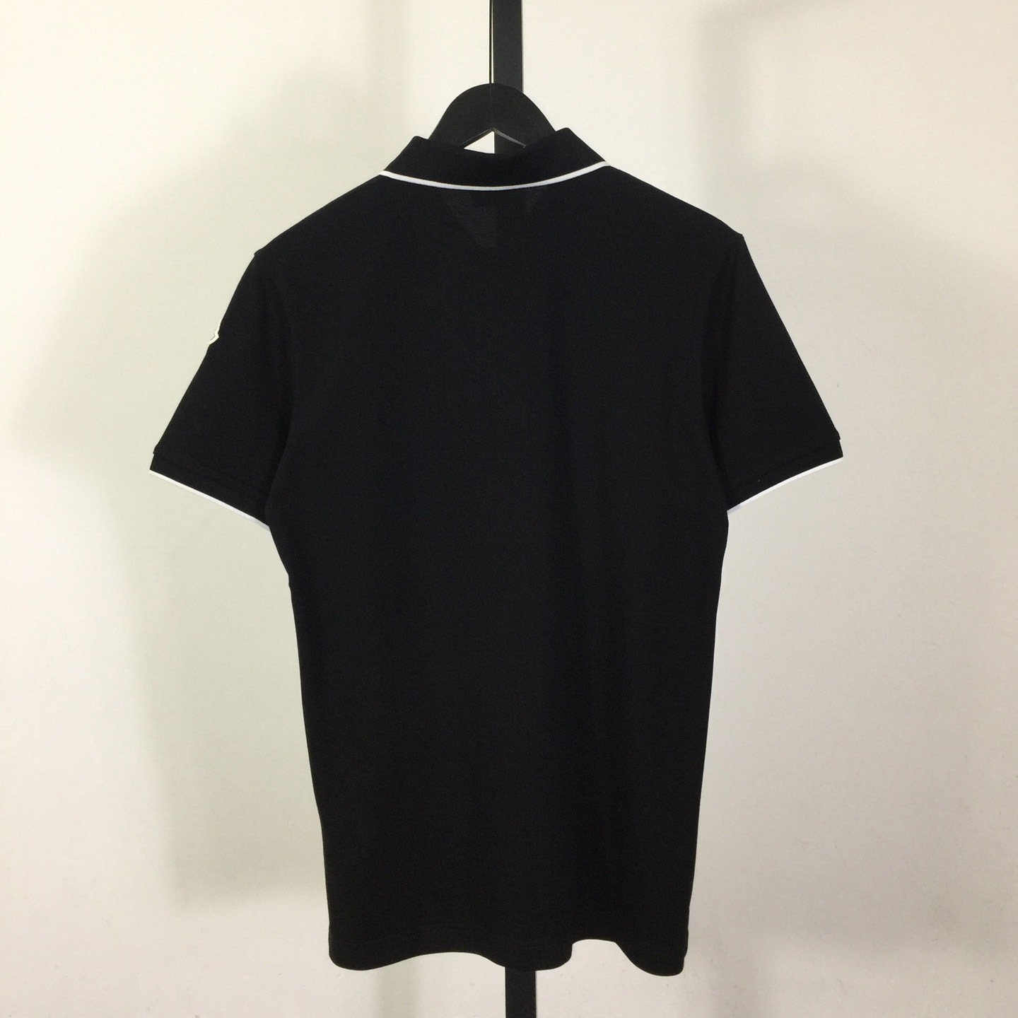 Moncler Black Striped Polo - DopestKickz