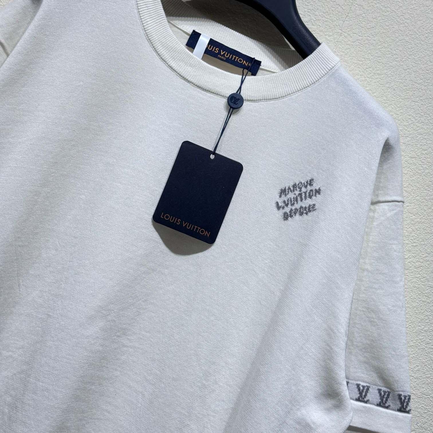 Louis Vuitton Short-Sleeved Cotton Crewneck   1AGKM5 - DopestKickz