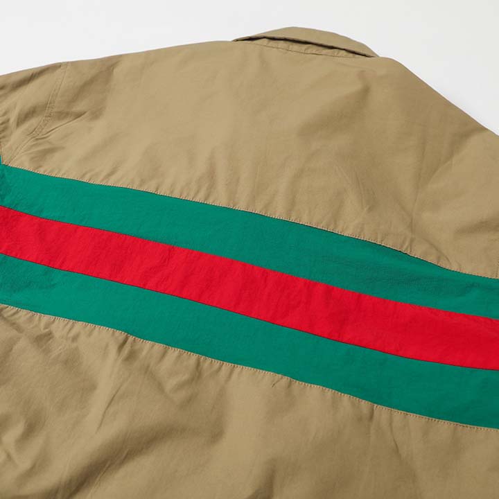 Gucci Classic Red And Green Striped Jacket - DopestKickz