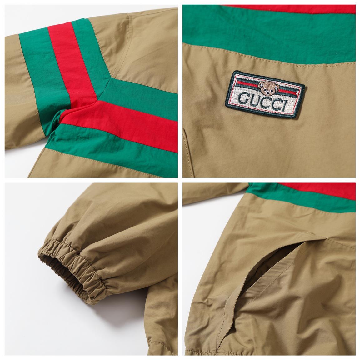 Gucci Classic Red And Green Striped Jacket - DopestKickz