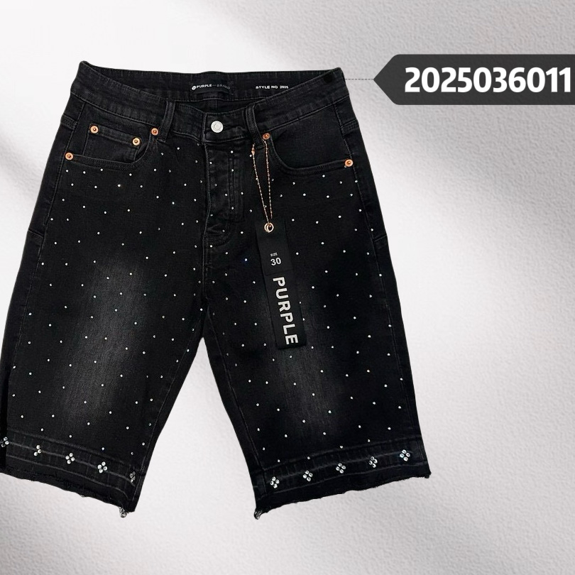 Purple-Brand Denim Shorts    6011 - DopestKickz