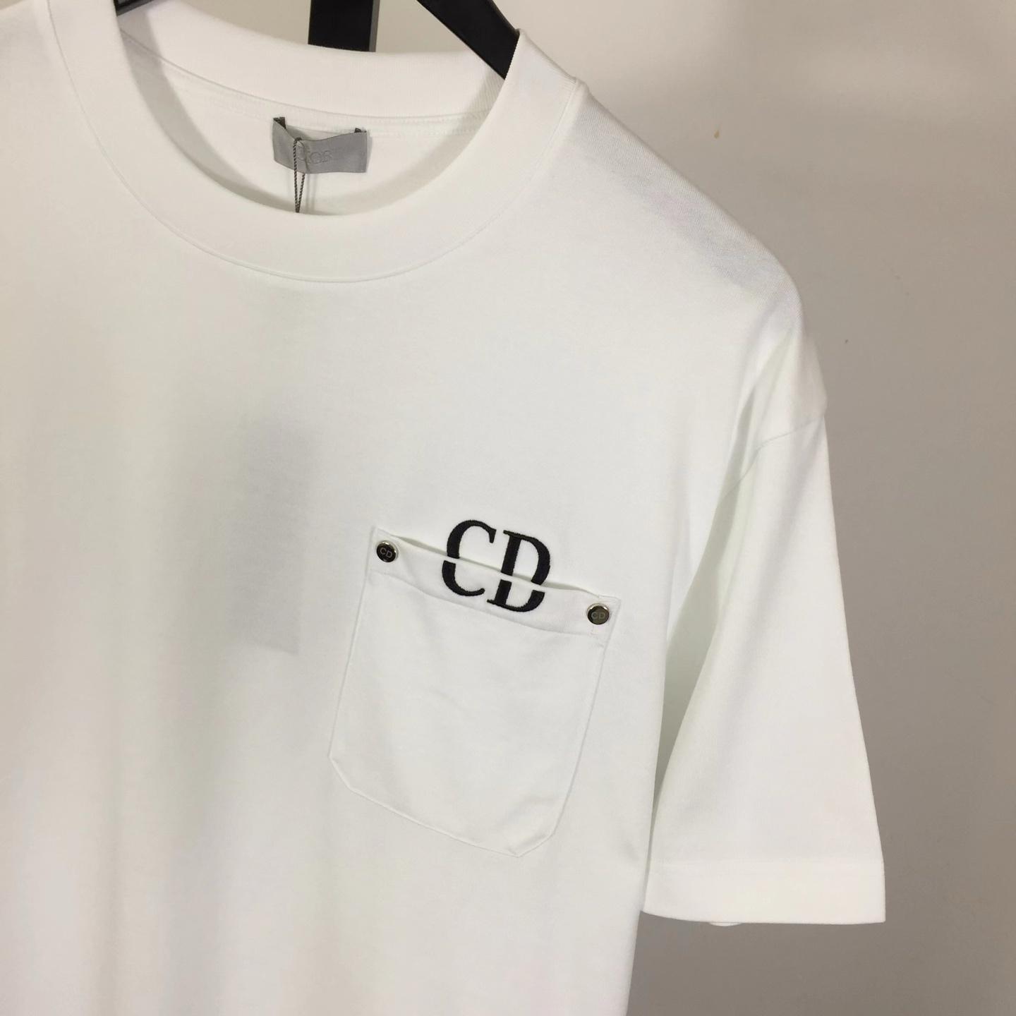 Dior Logo Cotton T-Shirt  - DopestKickz