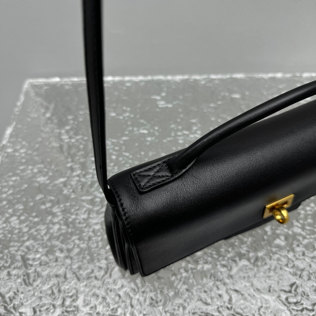 Balenciaga Bel Air Clutch On Strap Small In Black   - DopestKickz