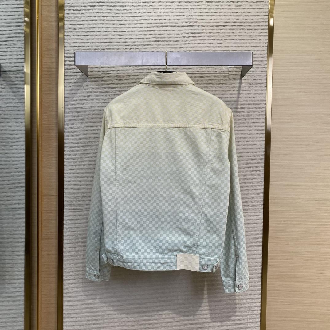 Louis Vuitton Damier Gradient Jacquard Denim Jacket   1AGTF1 - DopestKickz