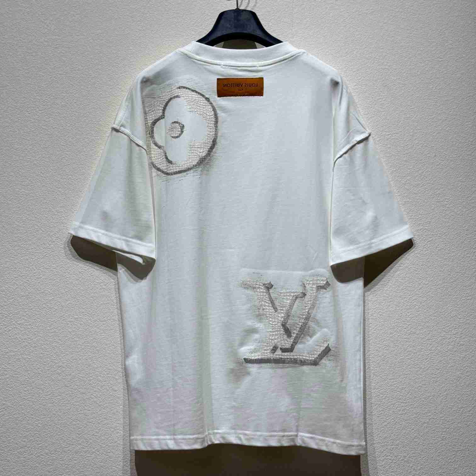 Louis Vuitton Short-Sleeved Cotton Crewneck    - DopestKickz