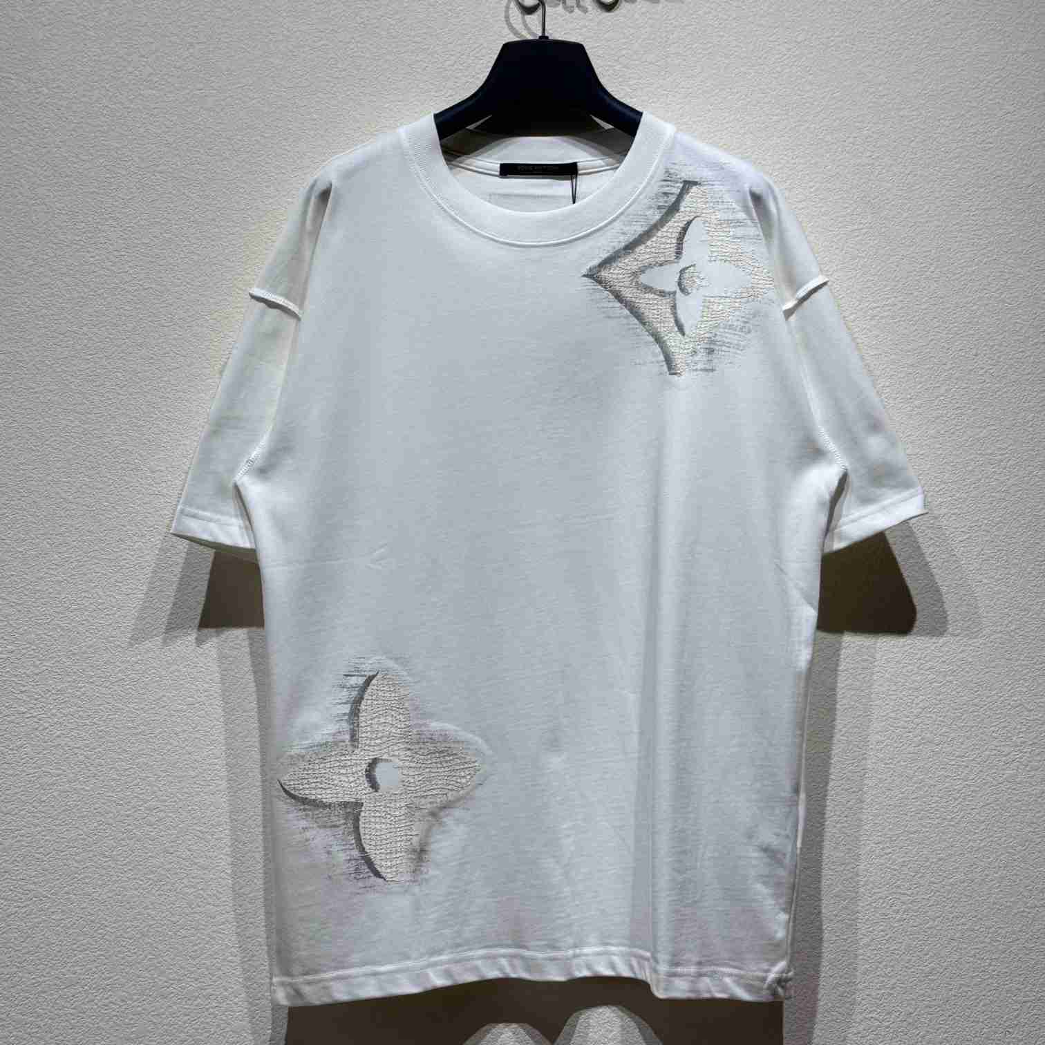 Louis Vuitton Short-Sleeved Cotton Crewneck    - DopestKickz