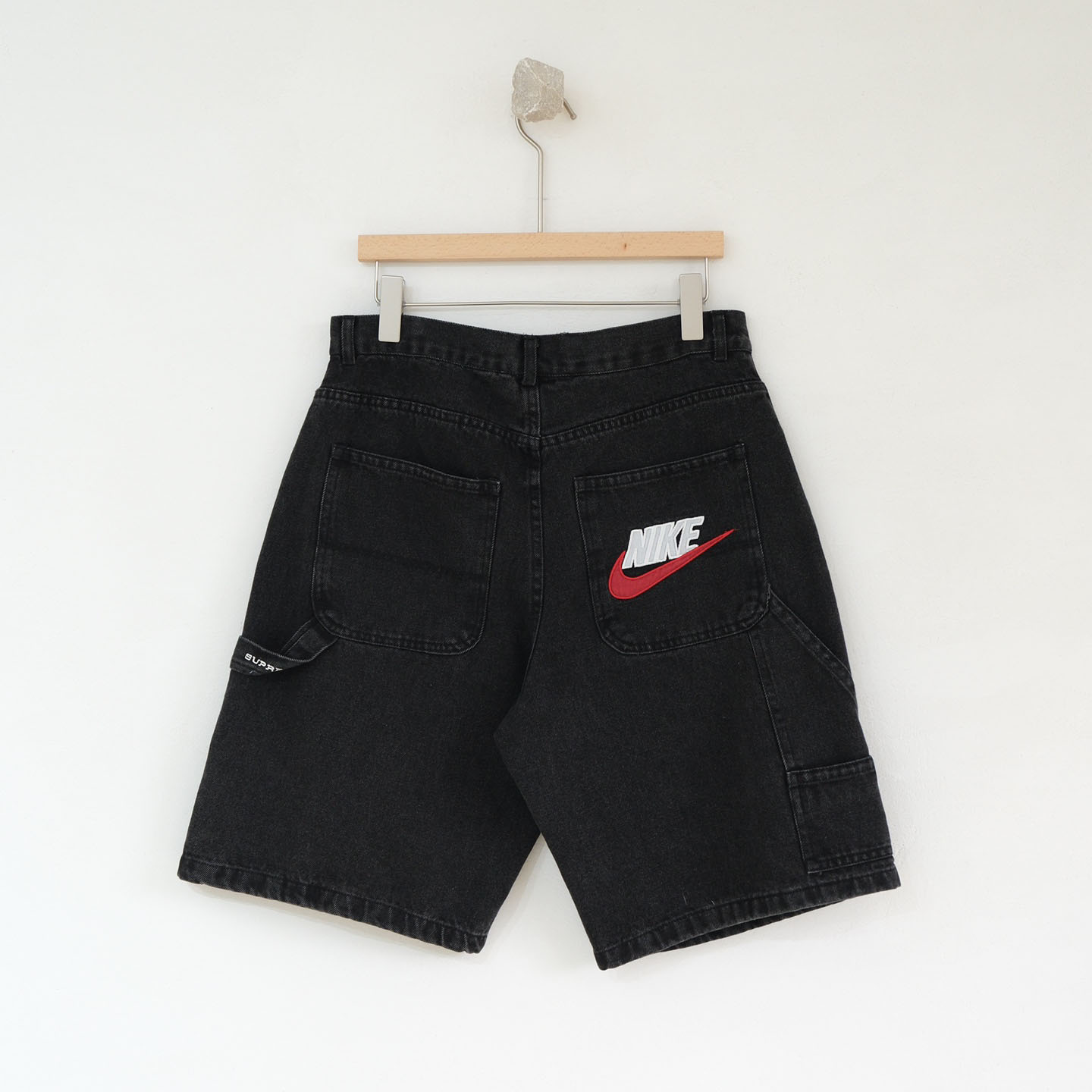 Supreme x Nike Denim Short 'Black' - DopestKickz