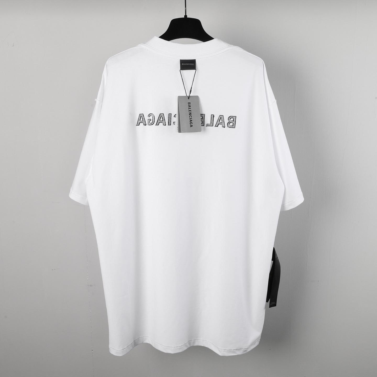 Balenciaga Logo-embroidered T-shirt - DopestKickz