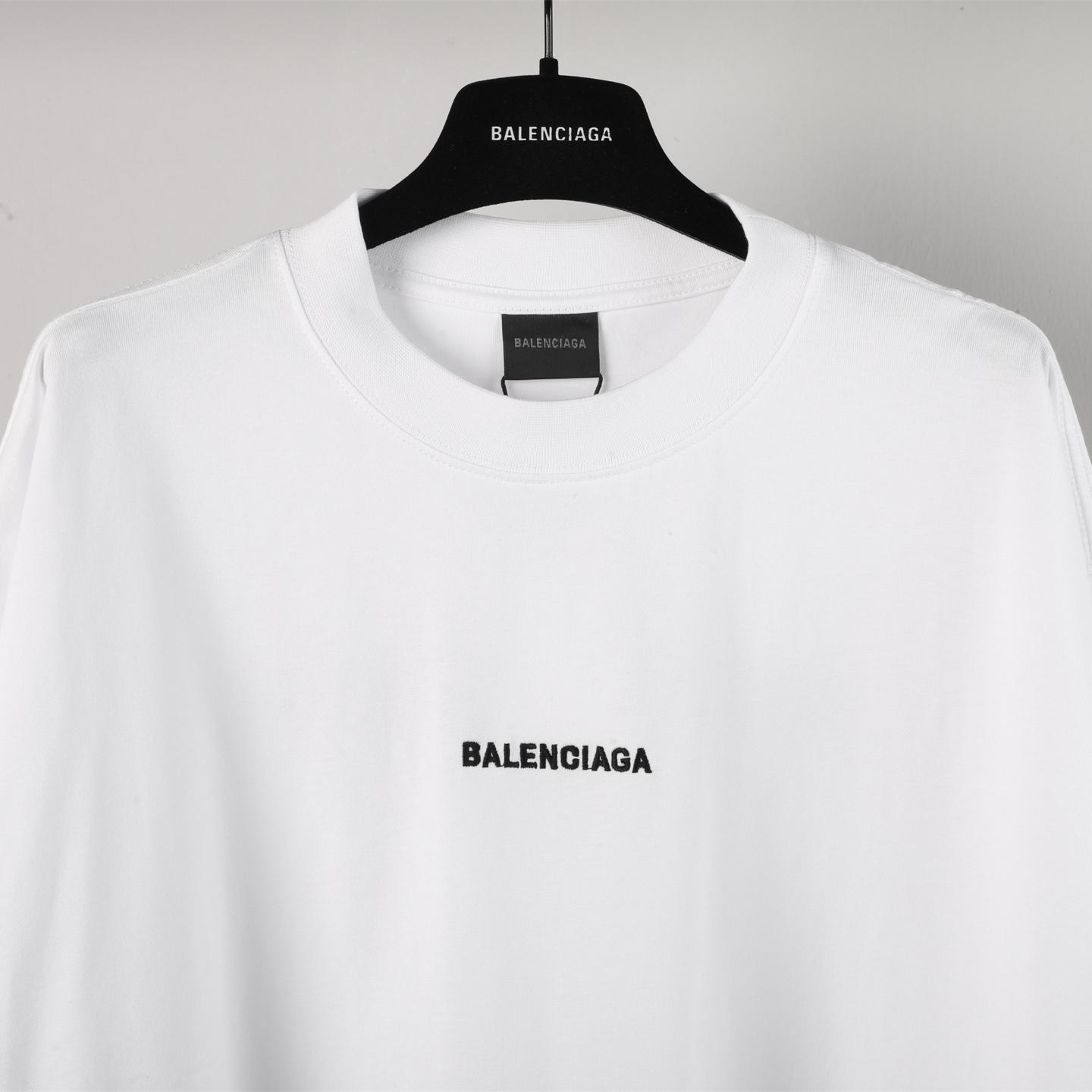 Balenciaga Logo-embroidered T-shirt - DopestKickz