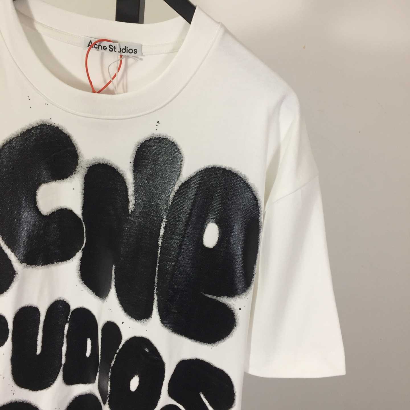Acne Studios  T-shirt logo - Relaxed unisex fit - White - DopestKickz