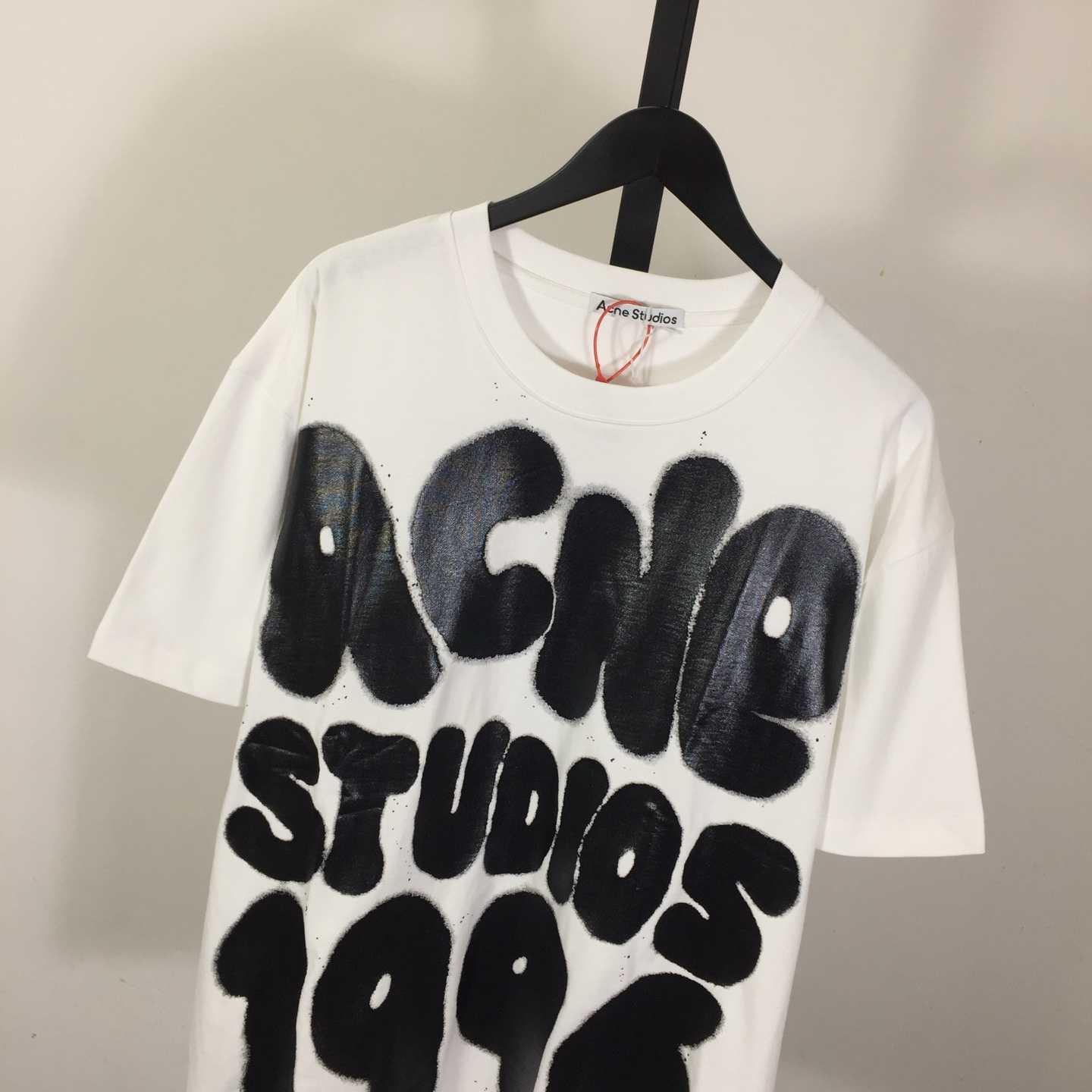 Acne Studios  T-shirt logo - Relaxed unisex fit - White - DopestKickz