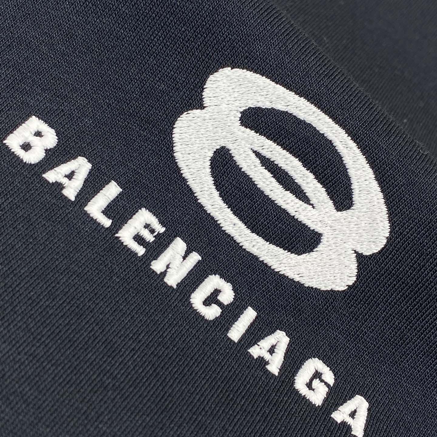 Balenciaga Unity Sports Icon T-Shirt Oversized In Faded Black - DopestKickz